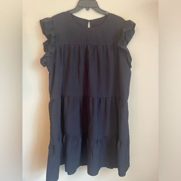 SHEIN ruffle front ss dress - Picture 1 of 4